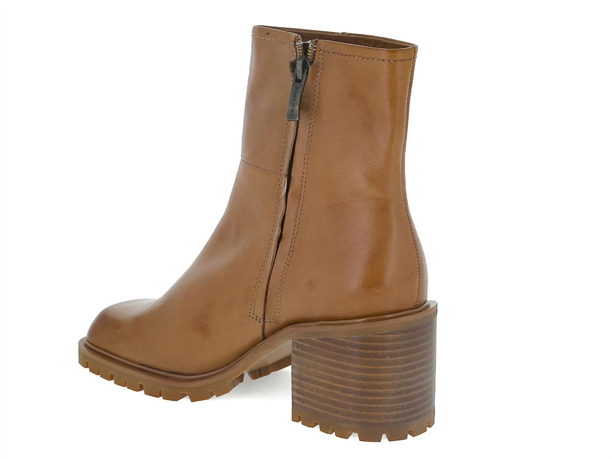 Women's Navi Over The Ankle Boot In Tan Leather