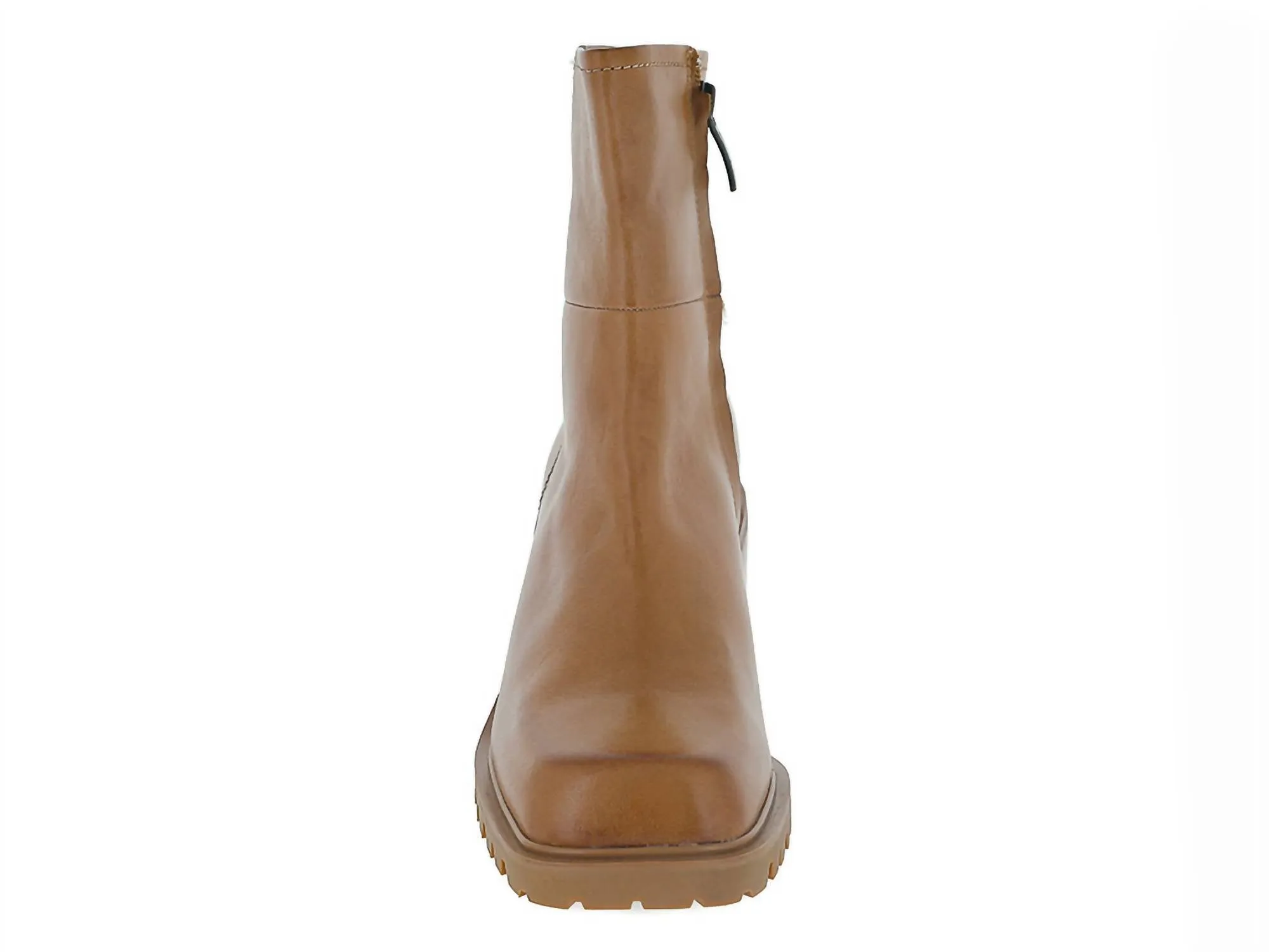 Women's Navi Over The Ankle Boot In Tan Leather