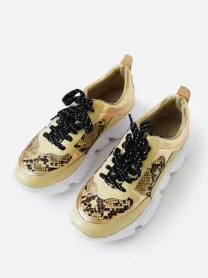 Women's Palmer Sneaker In Natural Snake
