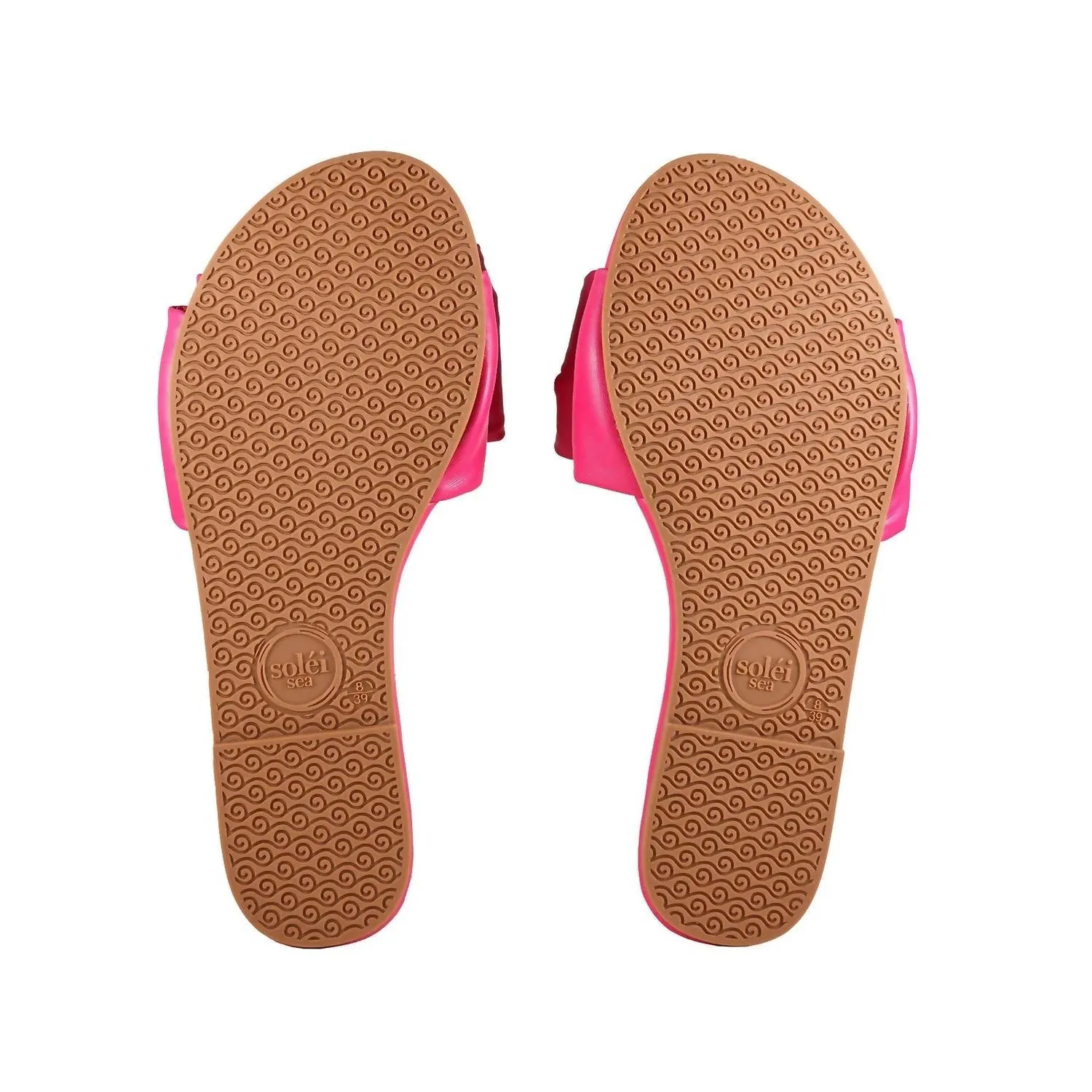 Women's Rafie Bow Slide Sandals In Hot Pink