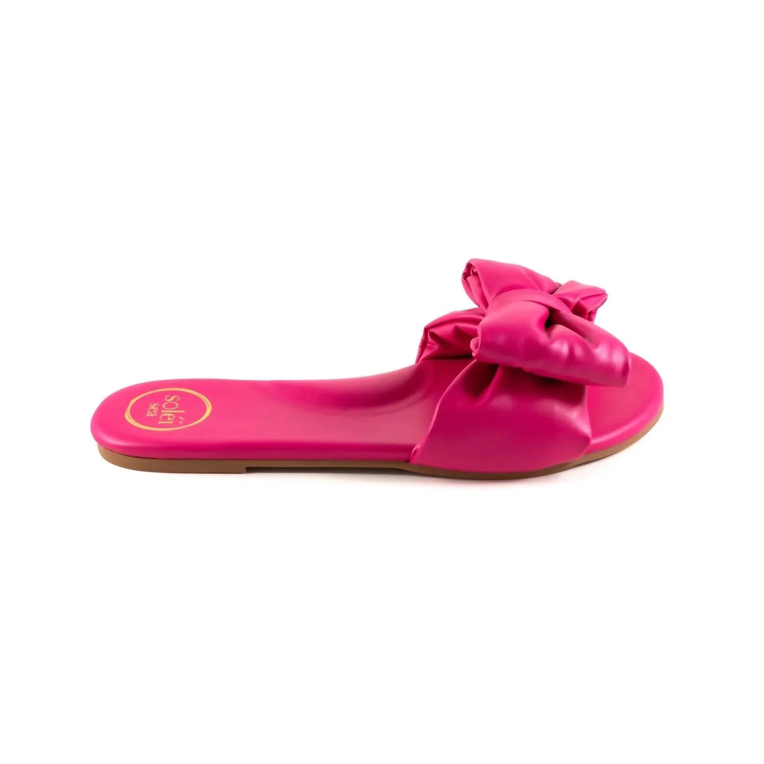 Women's Rafie Bow Slide Sandals In Hot Pink