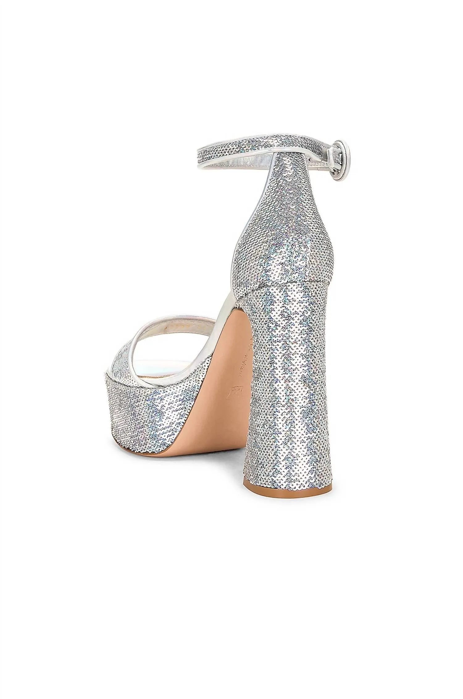 Women's Sequin Embellished Platform Sandal 70 In Hologram