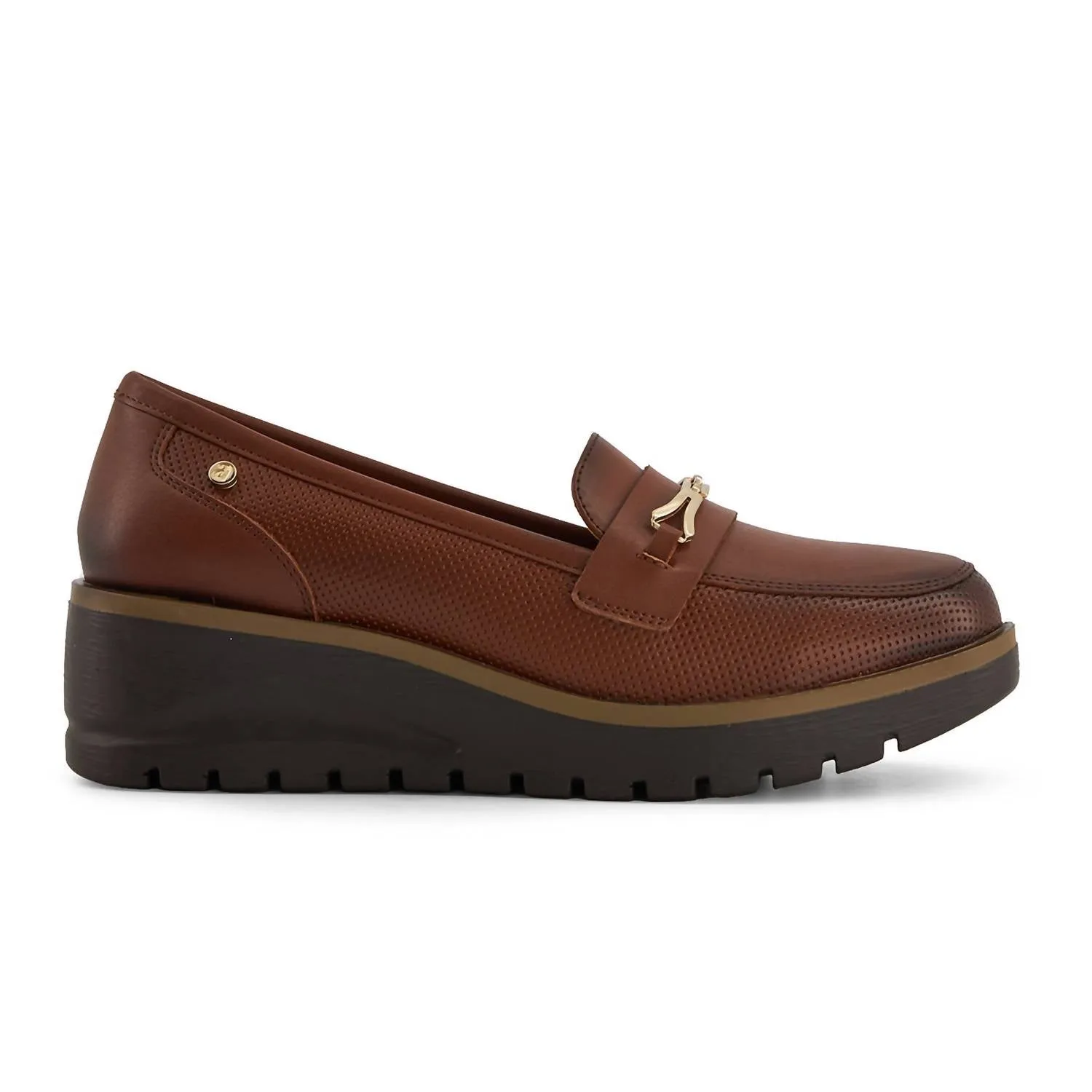Women's Wedge Loafers In Brown