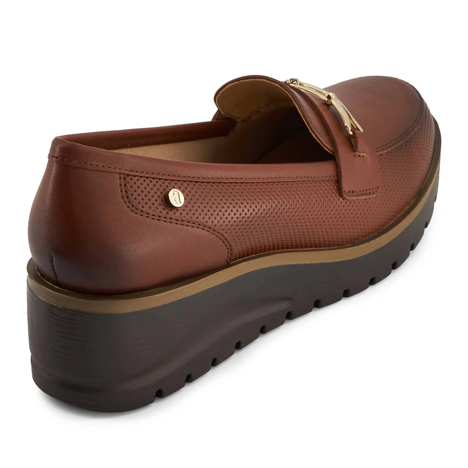Women's Wedge Loafers In Brown