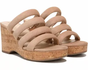 Women's Yuki Suede Wedge Sandals In Caramel Suede