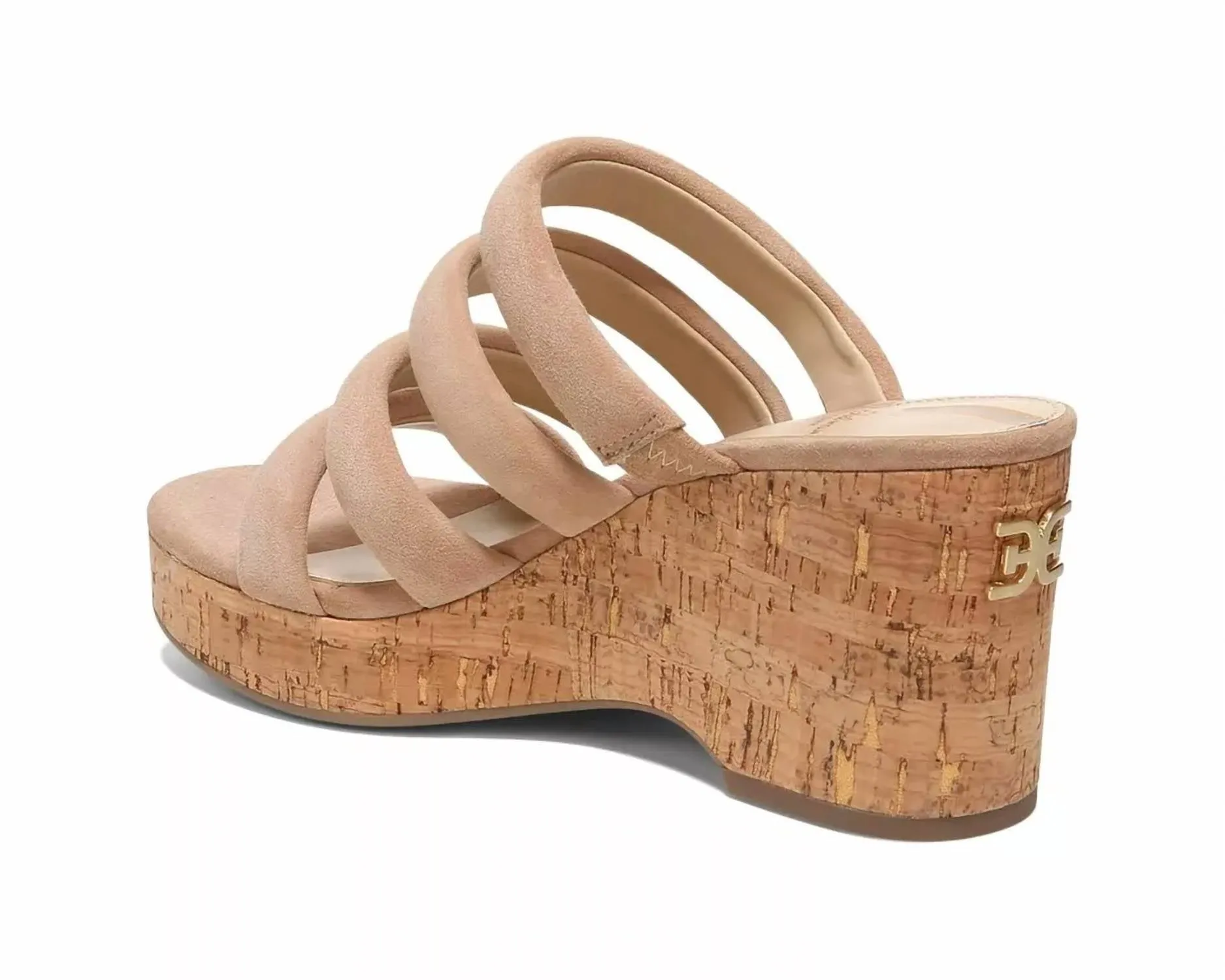 Women's Yuki Suede Wedge Sandals In Caramel Suede
