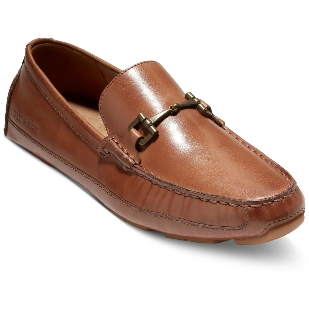 Wyatt Mens Faux Leather Slip On Loafers