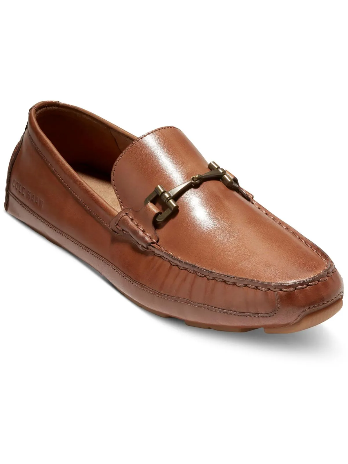 Wyatt Mens Faux Leather Slip On Loafers