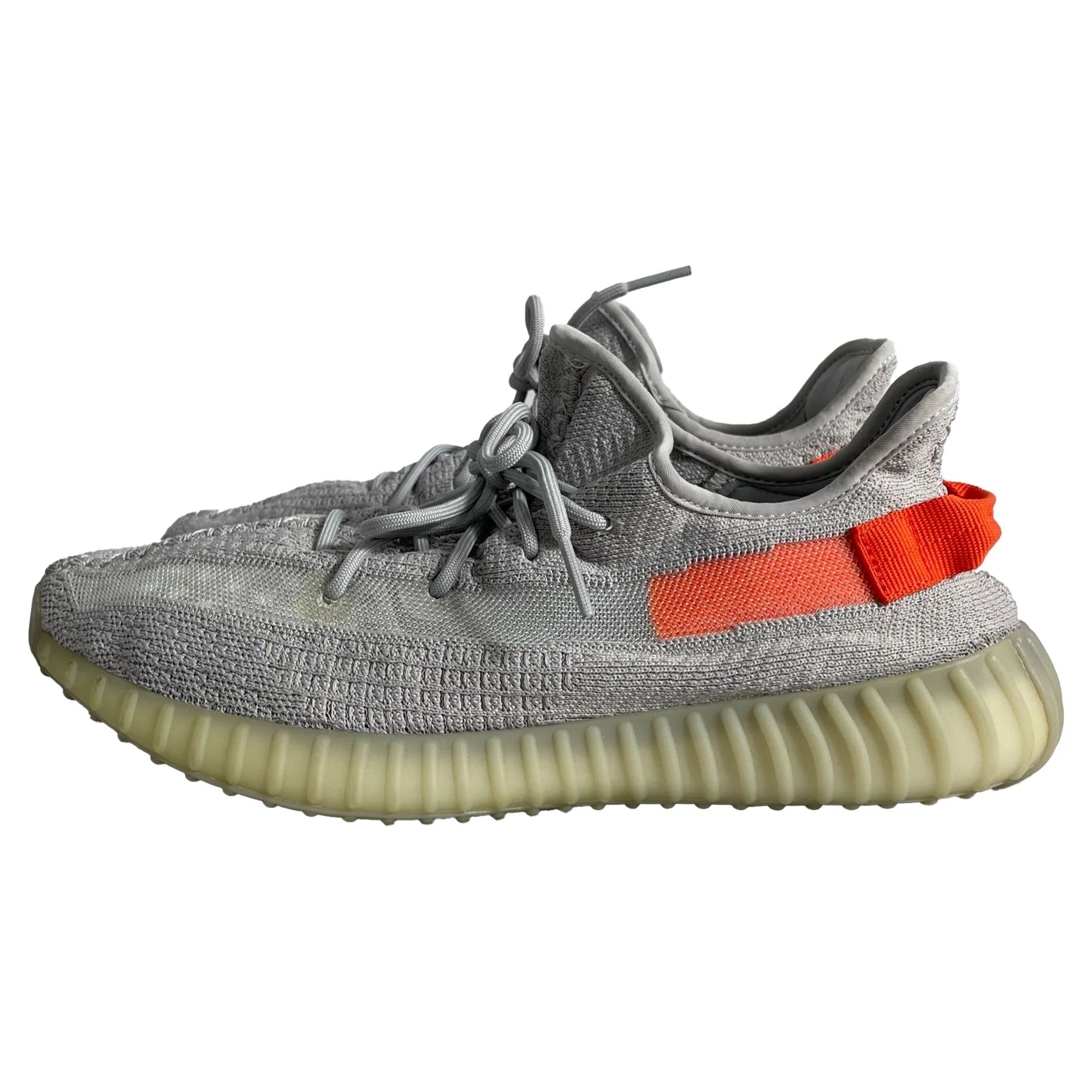 Yeezy x Adidas Boost 350 V2 Tail Light Sneakers in Grey Polyester
