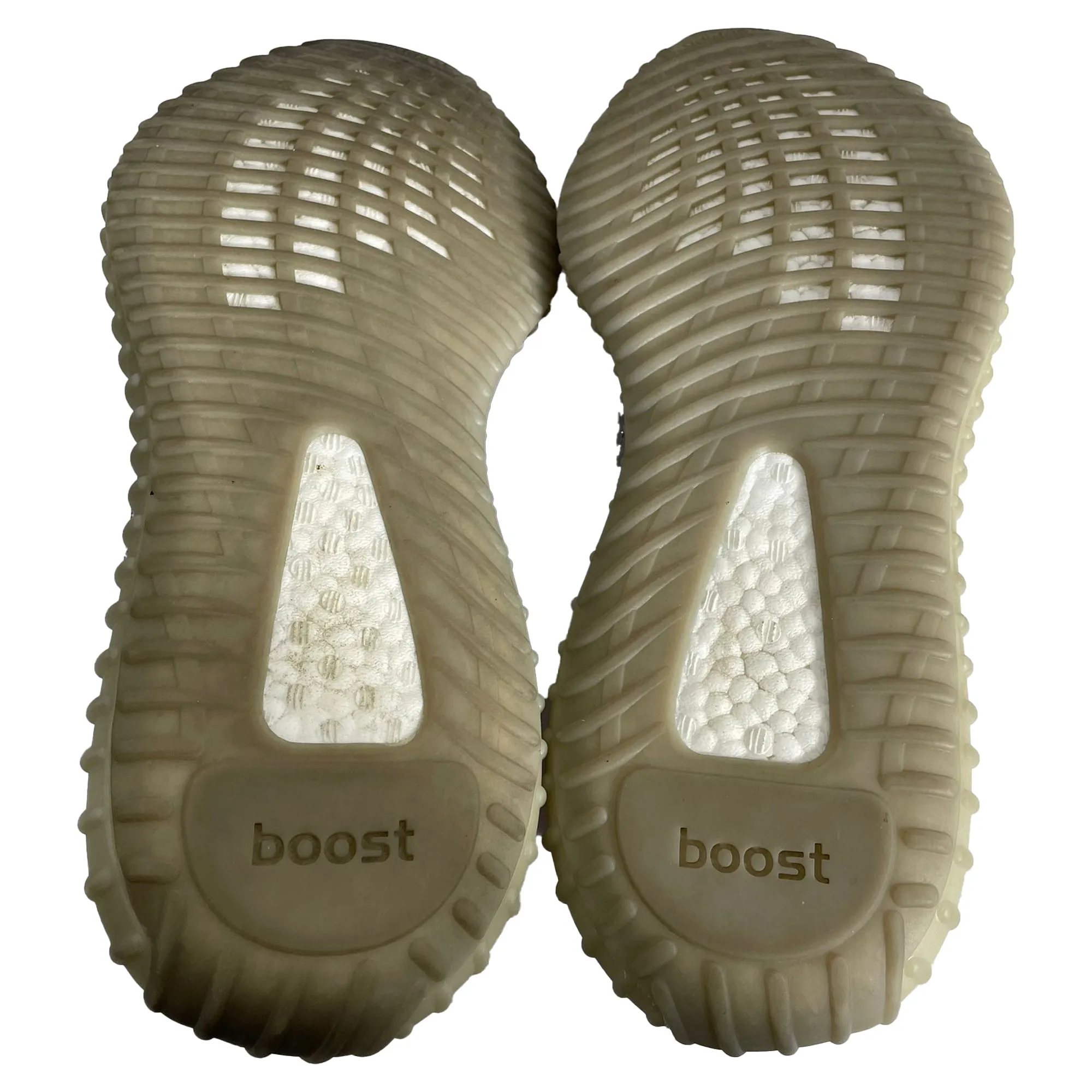 Yeezy x Adidas Boost 350 V2 Tail Light Sneakers in Grey Polyester