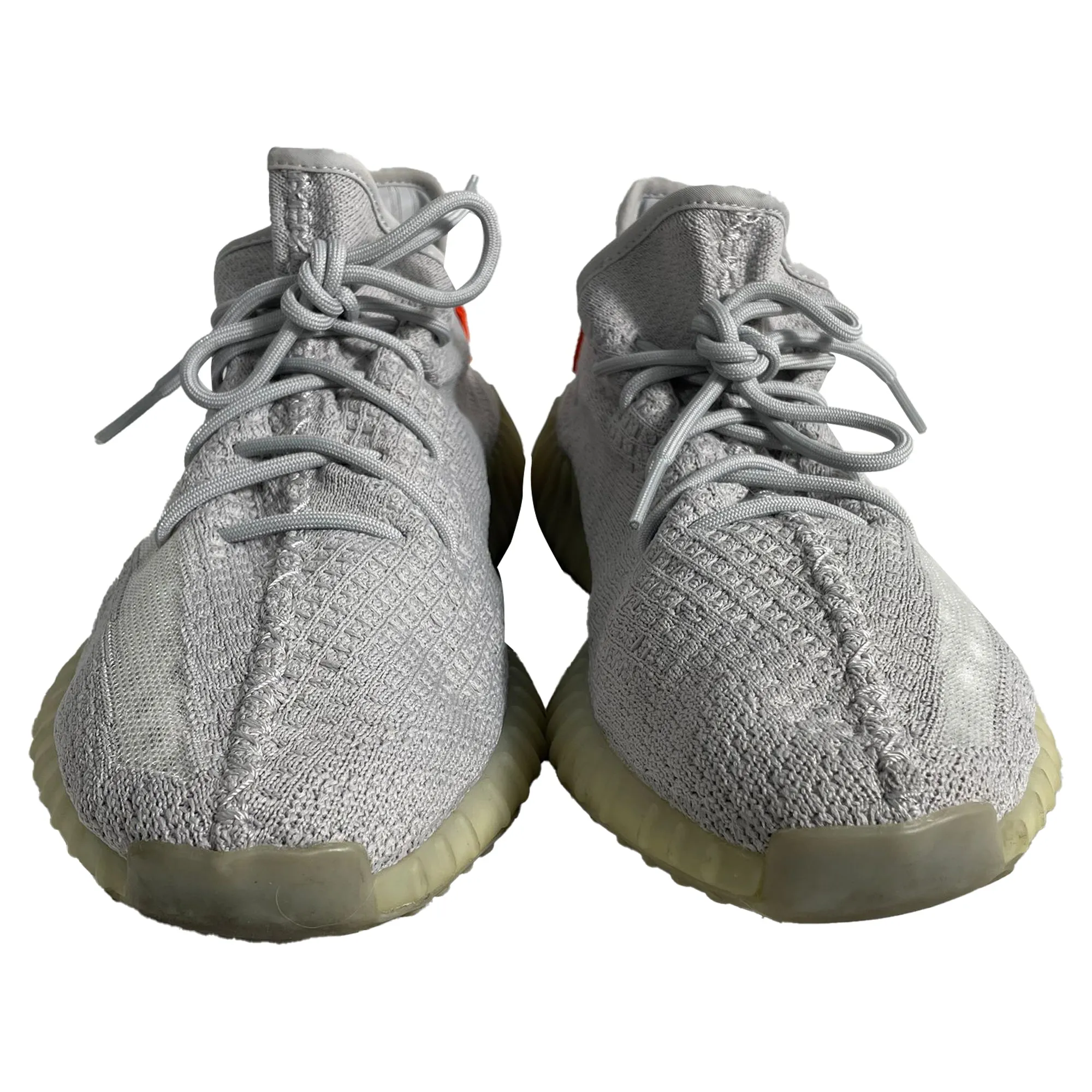 Yeezy x Adidas Boost 350 V2 Tail Light Sneakers in Grey Polyester