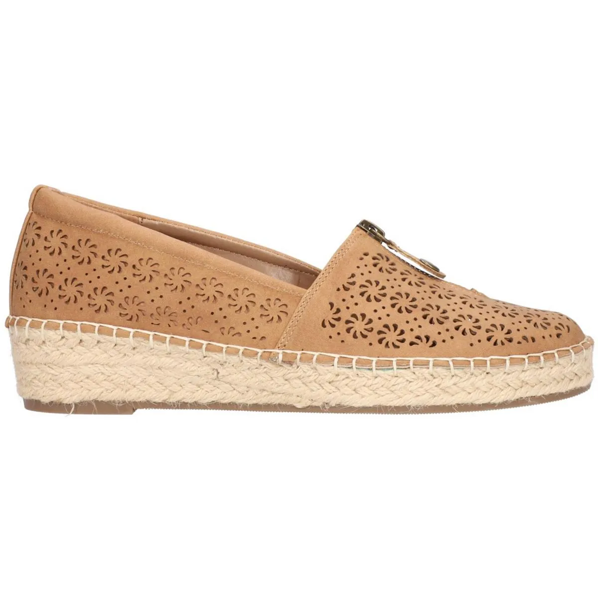 Zenon Womens Faux Suede Slip On Espadrilles