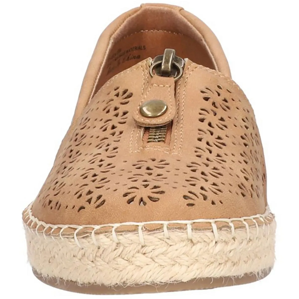 Zenon Womens Faux Suede Slip On Espadrilles