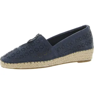 Zenon Womens Laser Cut Wedge Loafers