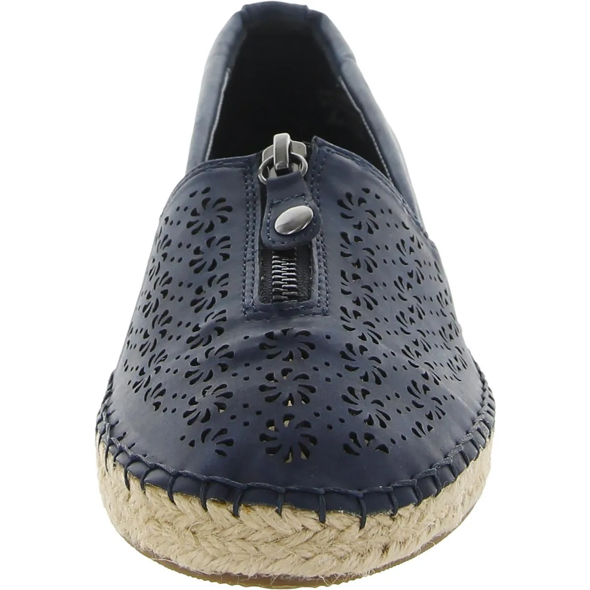 Zenon Womens Laser Cut Wedge Loafers